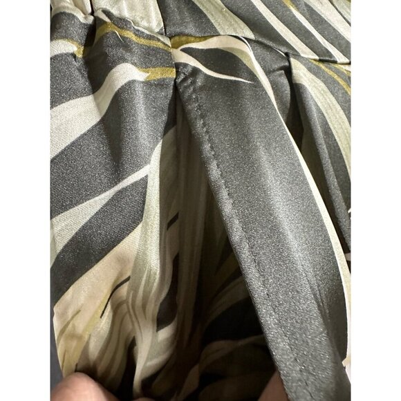 Rachel Zoe Green Palm Print Wide-Leg Pants L Polyester/Spandex NWOT - Picture 4 of 8